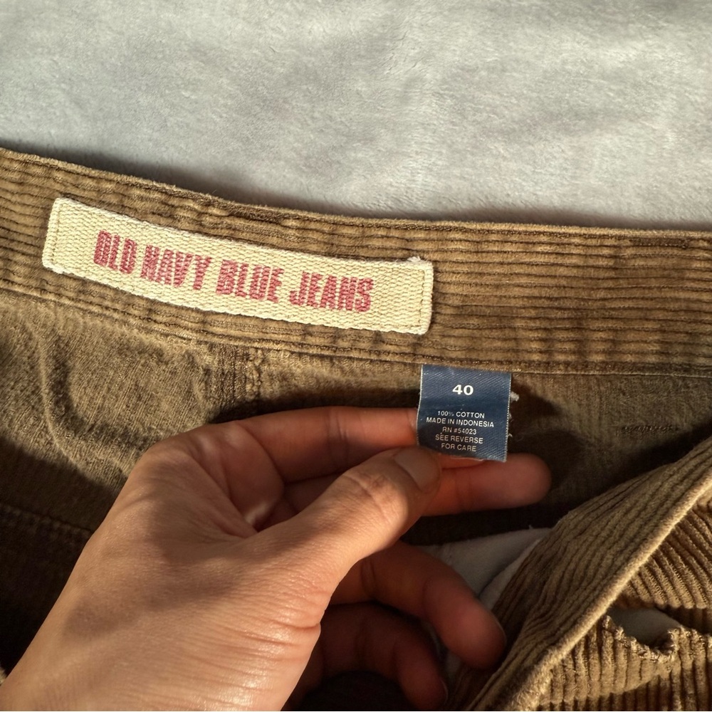 Vintage Old Navy Corduroy Carpenter Jeans Mens 40 (Fits 38x31) Baggy Wide Leg - Picture 4 of 10